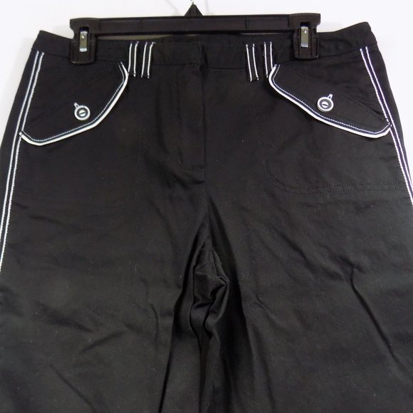 Larry Levine Stretch Bermuda Shorts Size 10 - Picture 3 of 9